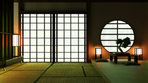 調光フィルム和風